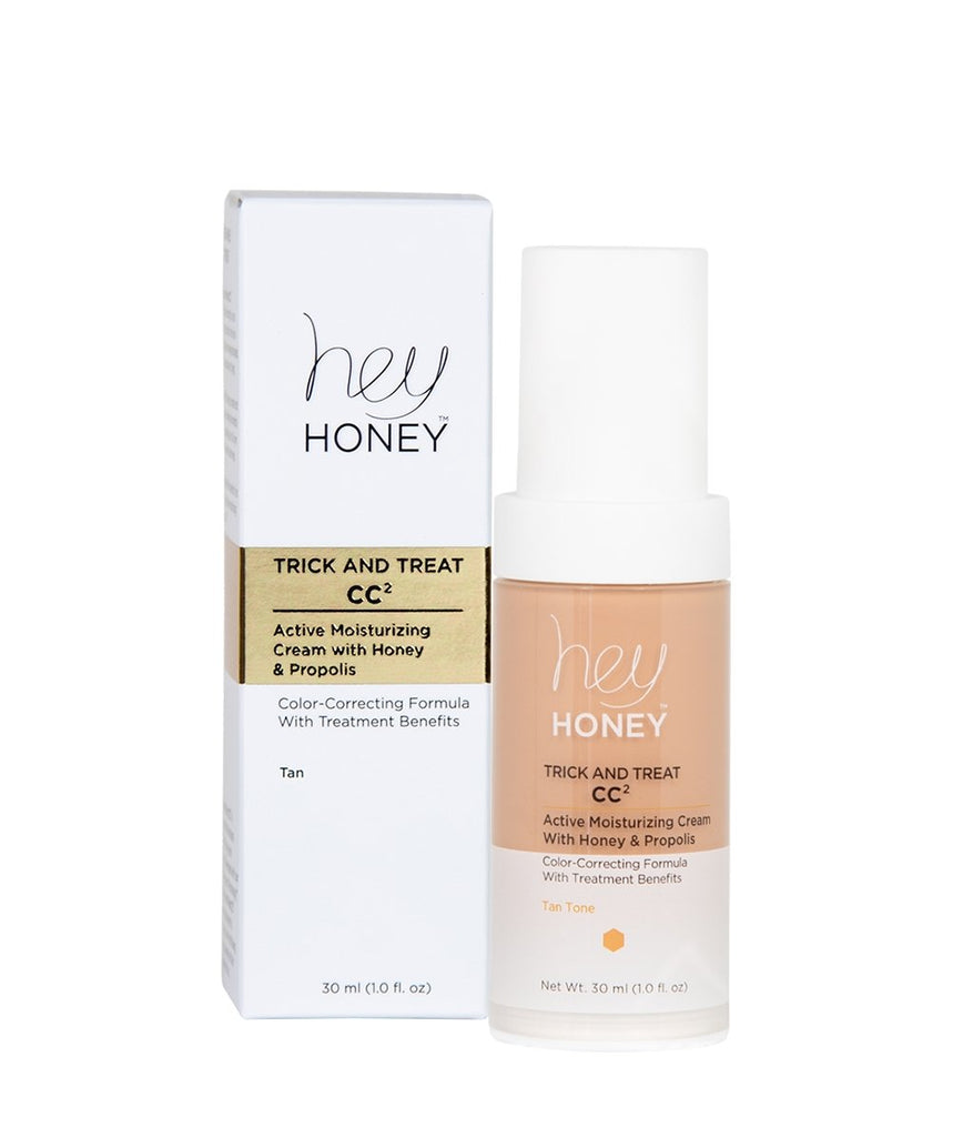 TRICK & TREAT CC² CREAM - Active Moisturizing Color Correcting Cream With Honey and Propolis - Hey Honey Skin Care