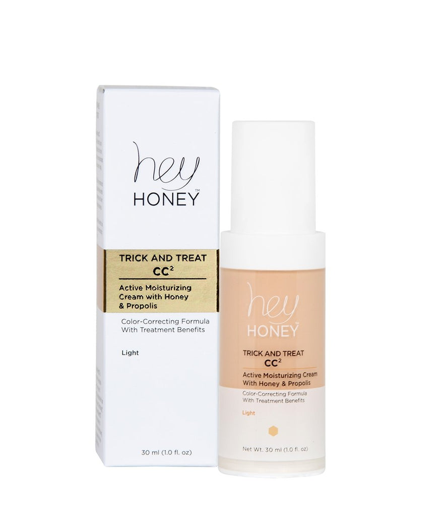 TRICK & TREAT CC² CREAM - Active Moisturizing Color Correcting Cream With Honey and Propolis - Hey Honey Skin Care